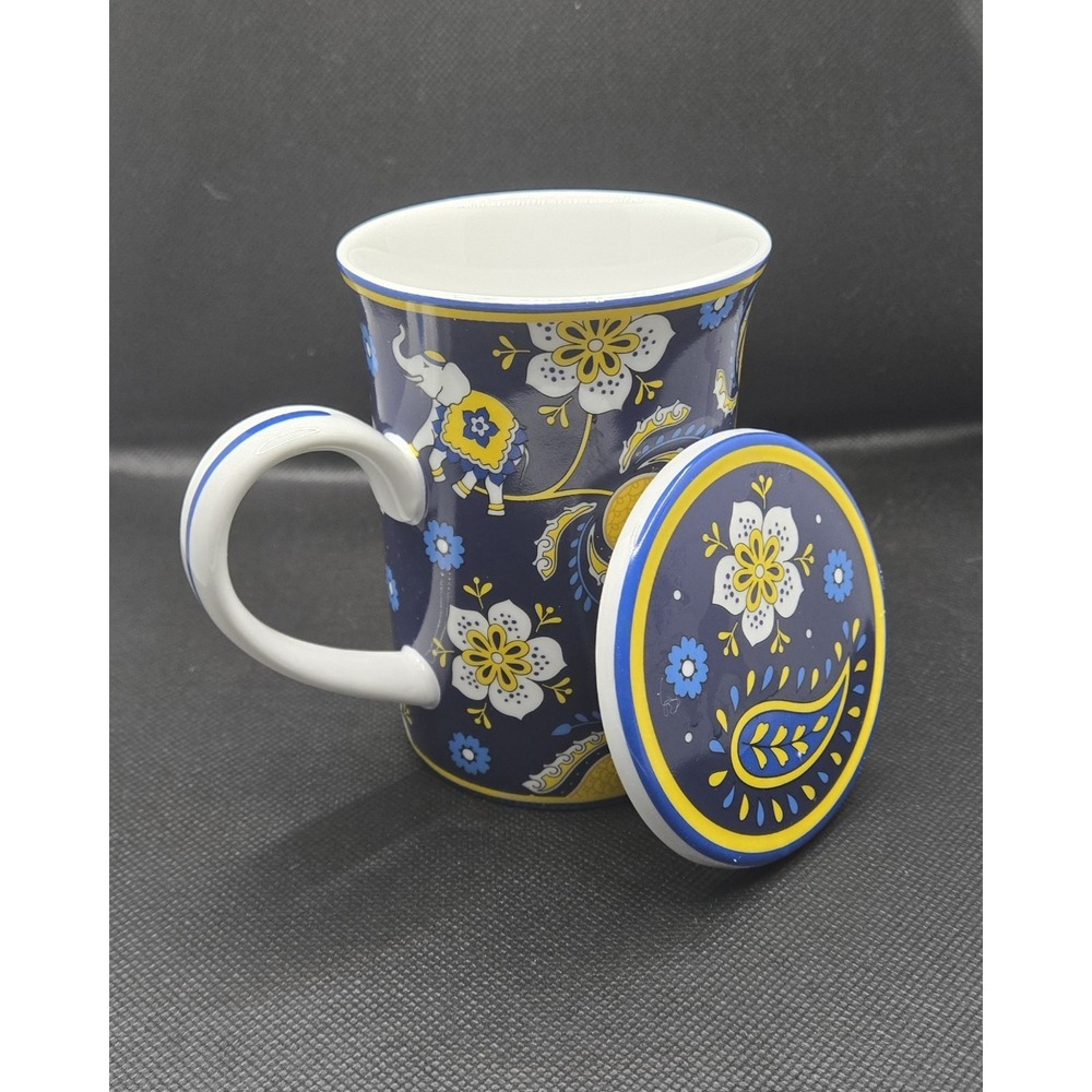 Vera Bradley Elephant Floral Mug w/ Lid 11oz #boho #coffee